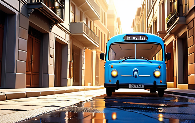 The Journey of Discovery and Resilience**
"A cute little blue bus, Tayo, with a determined yet slightly curious expression, navigating a sun-drenched, vibrant city street. He is depicted overcoming a minor, symbolic obstacle like a gentle uphill slope or a small puddle, showcasing resilience and learning. The urban environment is clean and inviting, reflecting growth and new experiences. Animated style, warm lighting, focus on personal journey."
**