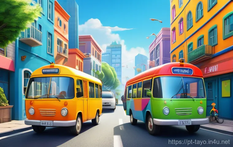타요의 인기 캐릭터 투표 - **Prompt 2: Hana's Helping Hands in the Garage**
A detailed, brightly lit animated scene inside ... 타요의 인기 캐릭터 투표 - **Prompt 2: Hana's Helping Hands in the Garage**
A detailed, brightly lit animated scene inside ...