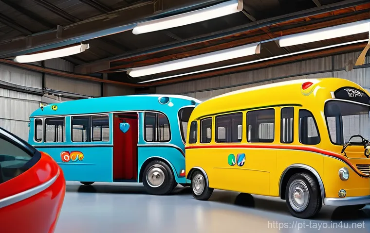 타요 등장배경 - Prompt 1: Friendship in the Garage**
