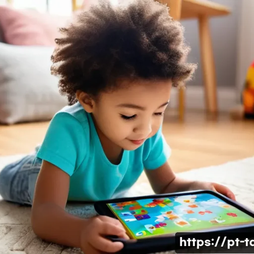 타요 퍼즐 게임 - **Prompt:** A cheerful, diverse child, approximately 5 years old, with bright eyes and a focused exp...