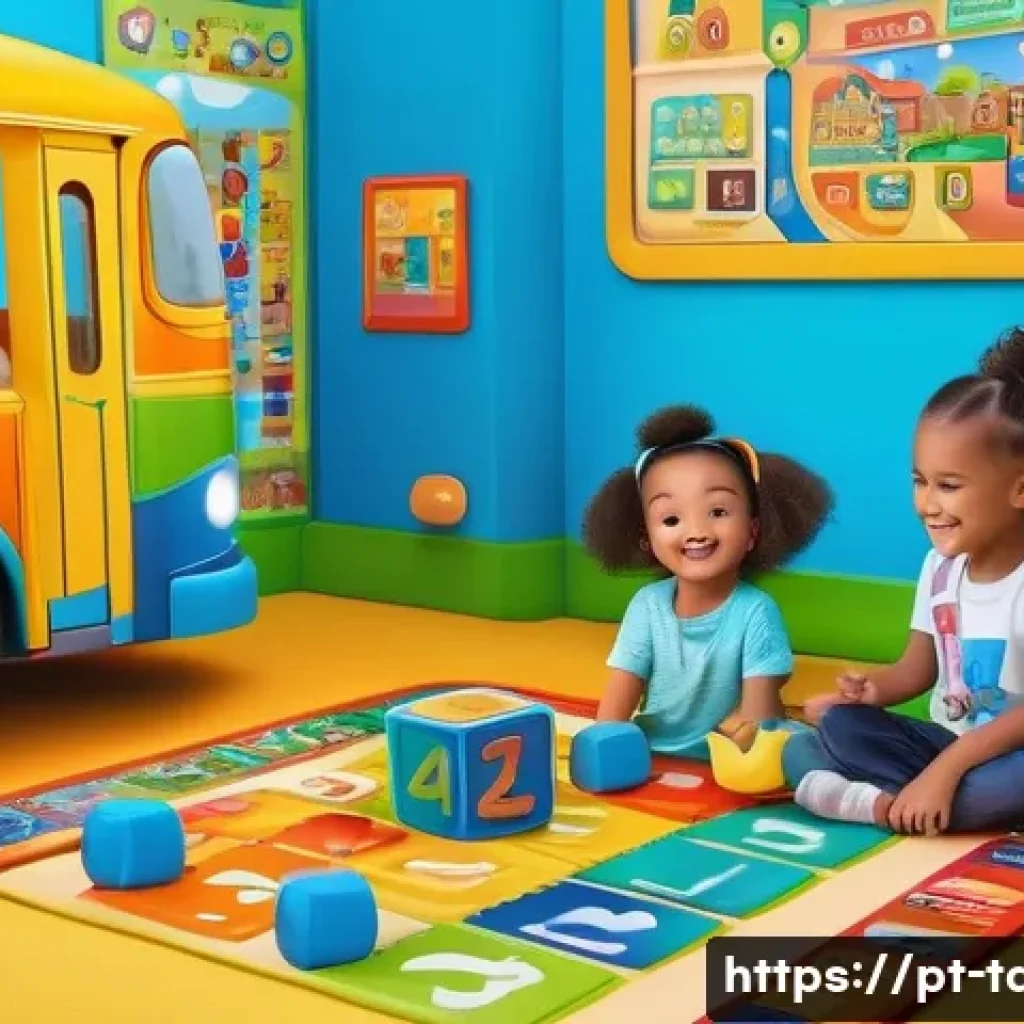 타요와 디지털 기술 - **Prompt 1: Tayo's Digital Classroom Adventure**
"A vibrant, dynamic illustration of diverse chi...