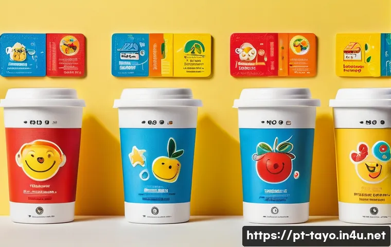 타요 상품 패키징 - A vibrant and playful packaging design for a children’s product brand named "Tayo," featuring bright...