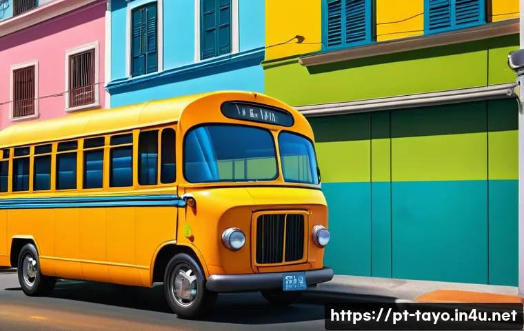 타요의 온라인 팬 아트 - A vibrant and detailed digital painting of Tayo the little bus in a realistic style, showcasing intr...