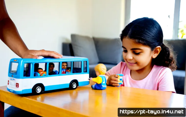 Home 15 타요와 어린이 심리학 - Photorealistic child psychology play-therapy session in a bright Brazilian family home, a caring chi...